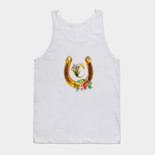 Letter C Name Initial and Horseshoe Tank Top